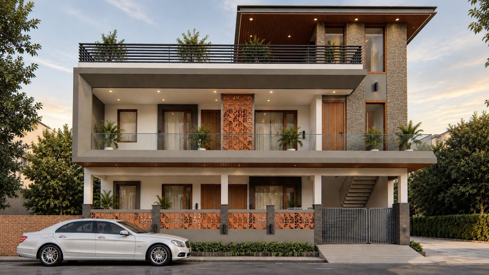 Stone Residence Concept, Karnal — Morphic Spaces