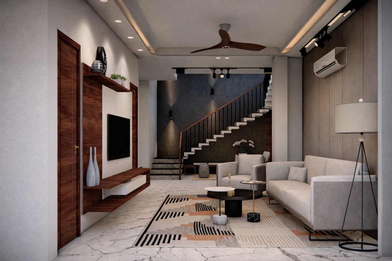 A Panchkula Duplex, Interior — Morphic Spaces