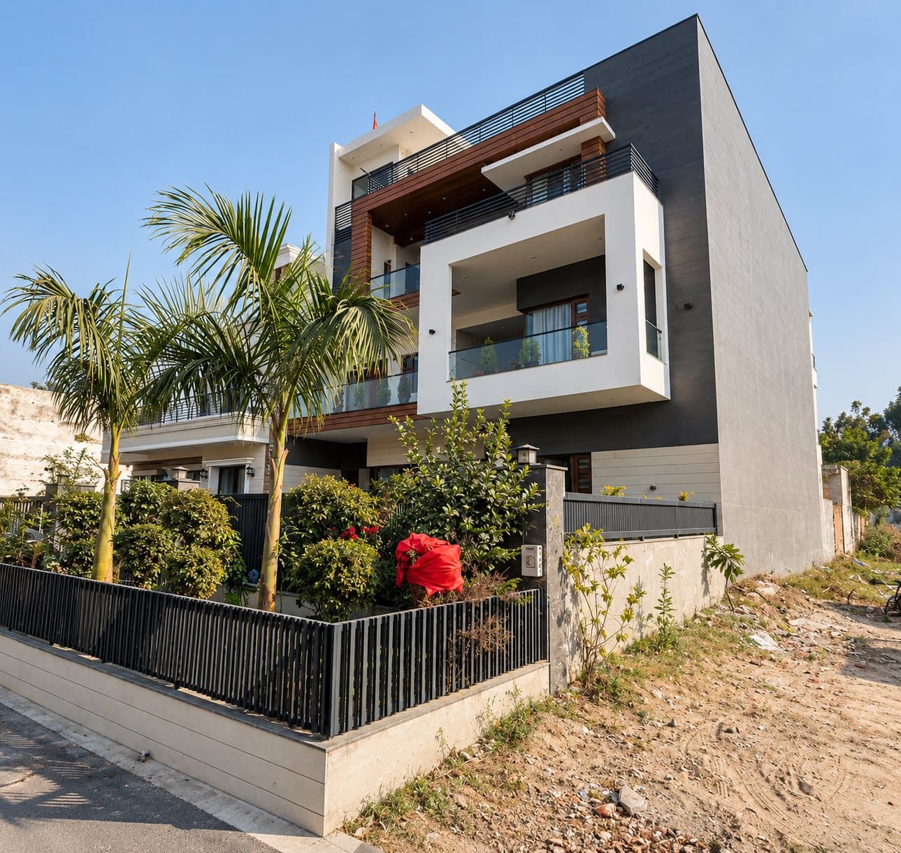 The same residence, completed